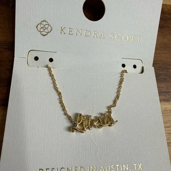 Kendra Scott Lil Sis Pendant Necklace 19” - Picture 2 of 3